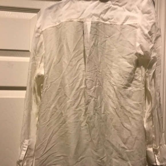 Express White Blouse Unquiet Fabric with Tags Button-down - Picture 8 of 10